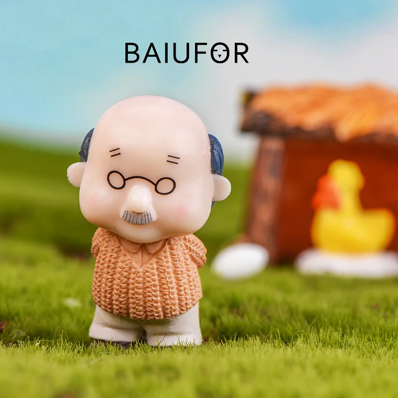Миниатюры BAIUFOR для пар дедушка + бабушка влюбленные сказочный садовый гном