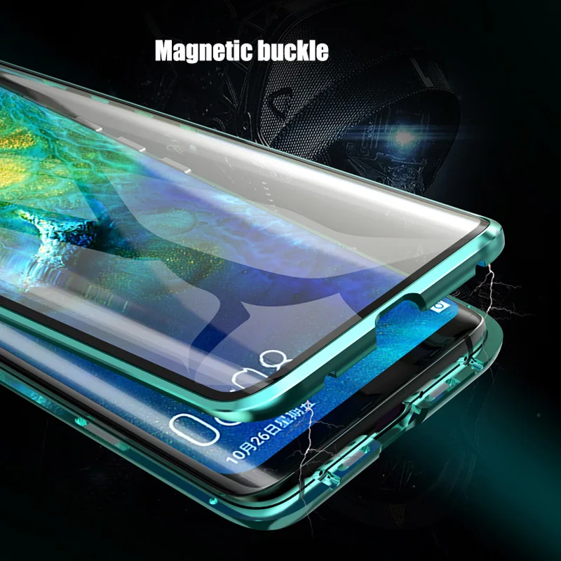 BFOLLOW 360 передний и задний 5D изогнутый стеклянный чехол для huawei mate 20 Pro Магнитный