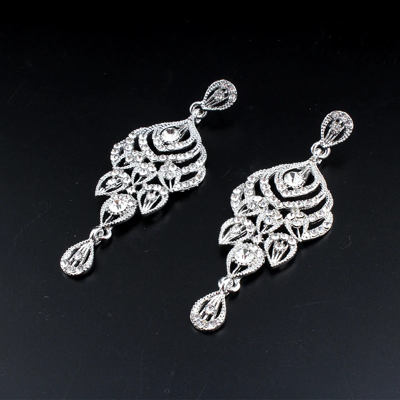 Married earrings fashion women's jewelry gold and silver color classic long drop-shaped fringe | Украшения и аксессуары