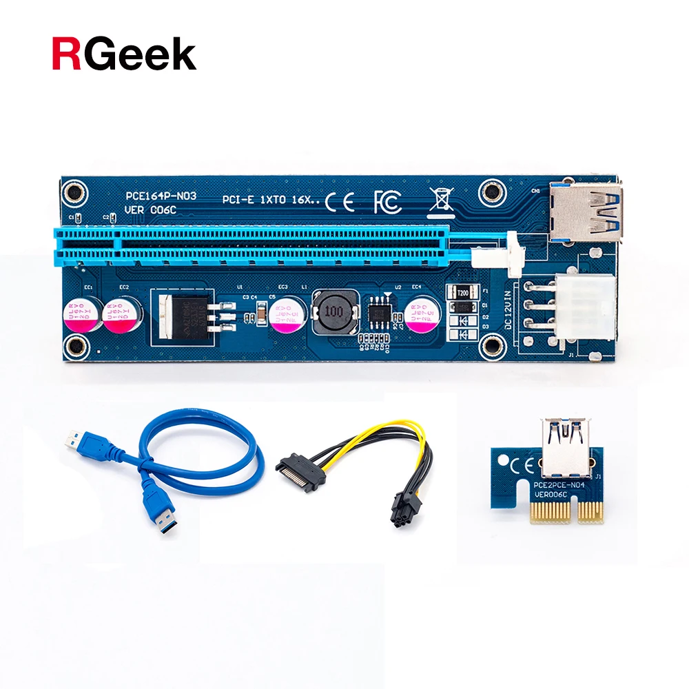 Расширитель PCI-E Express X16 адаптер для майнинга с разъемом ci e usb 3 0 pcie устройство