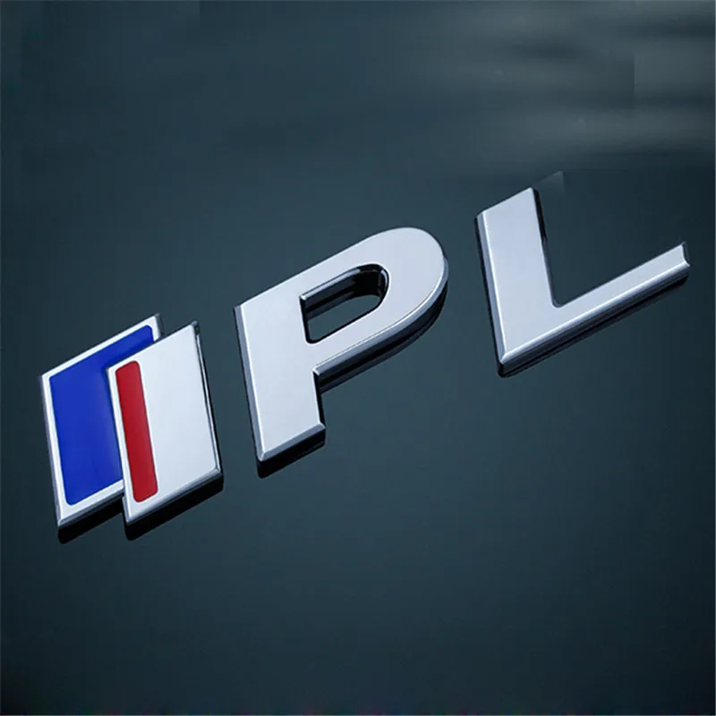 IPL Автомобильные наклейки для Infiniti Q50 Q50S, эмблема IPL 3,7, эмблема S, Логотип красного и синего цвета, 1 шт., эмблема на задний багажник, значок, наклейки, наклейки для автомобиля, Стайлинг - Цвет: IPL