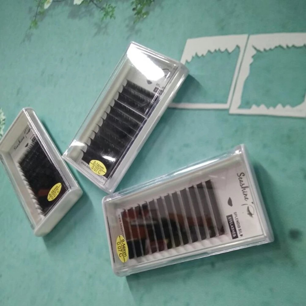 

1 Case/Set 0.07mm 0.15mm L Curl Volume Mink Eyelash Extensions Sets Mixed Eye Lashes in Professional Lashes