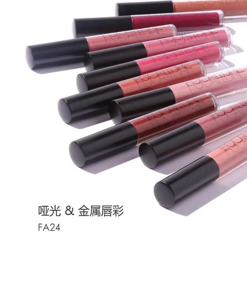 FOCALLURE 25 Colors Matte Liquid Lipstick Makeup Lips Long-lasting Easy to Wear Maquiagem esmalte labial Make up Trimmer as Gfit |