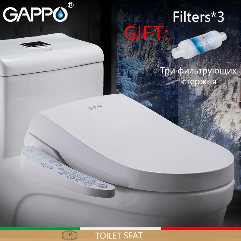 GAPPO сиденье для унитаза smart bidet Washlet удлиненная Крышка биде с подогревом сидит