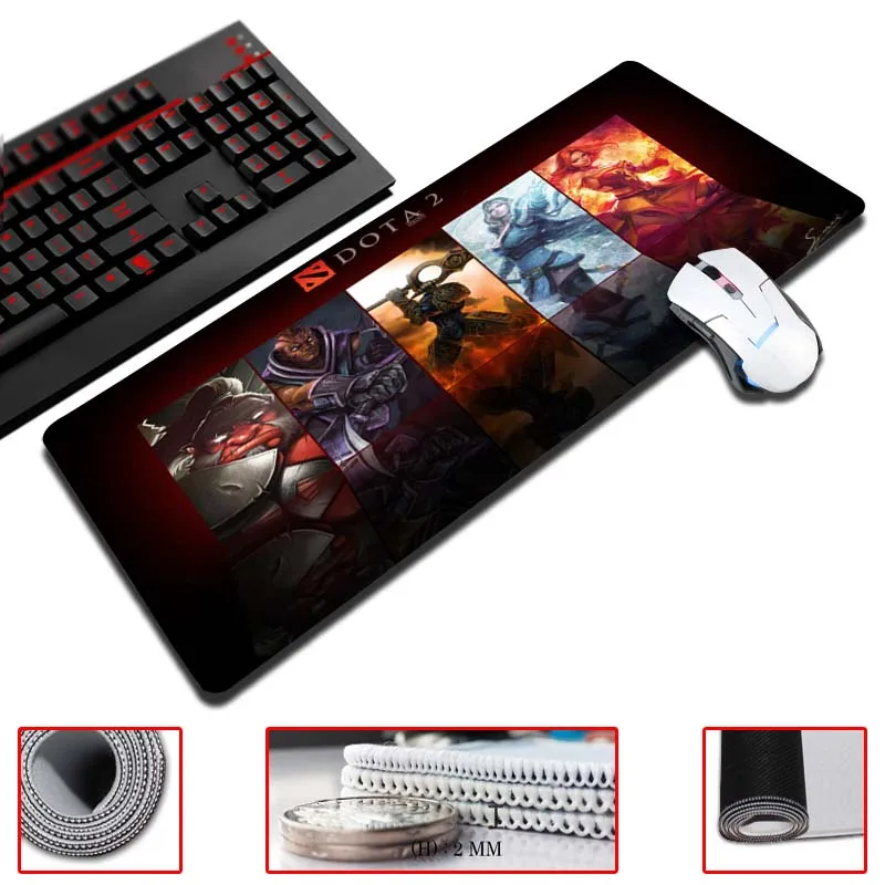 MaiYaCa игровой Мышь колодки Dota 2 Ultimate натуральный каучук геймер 30x6 0/70/80/90 см Размеры