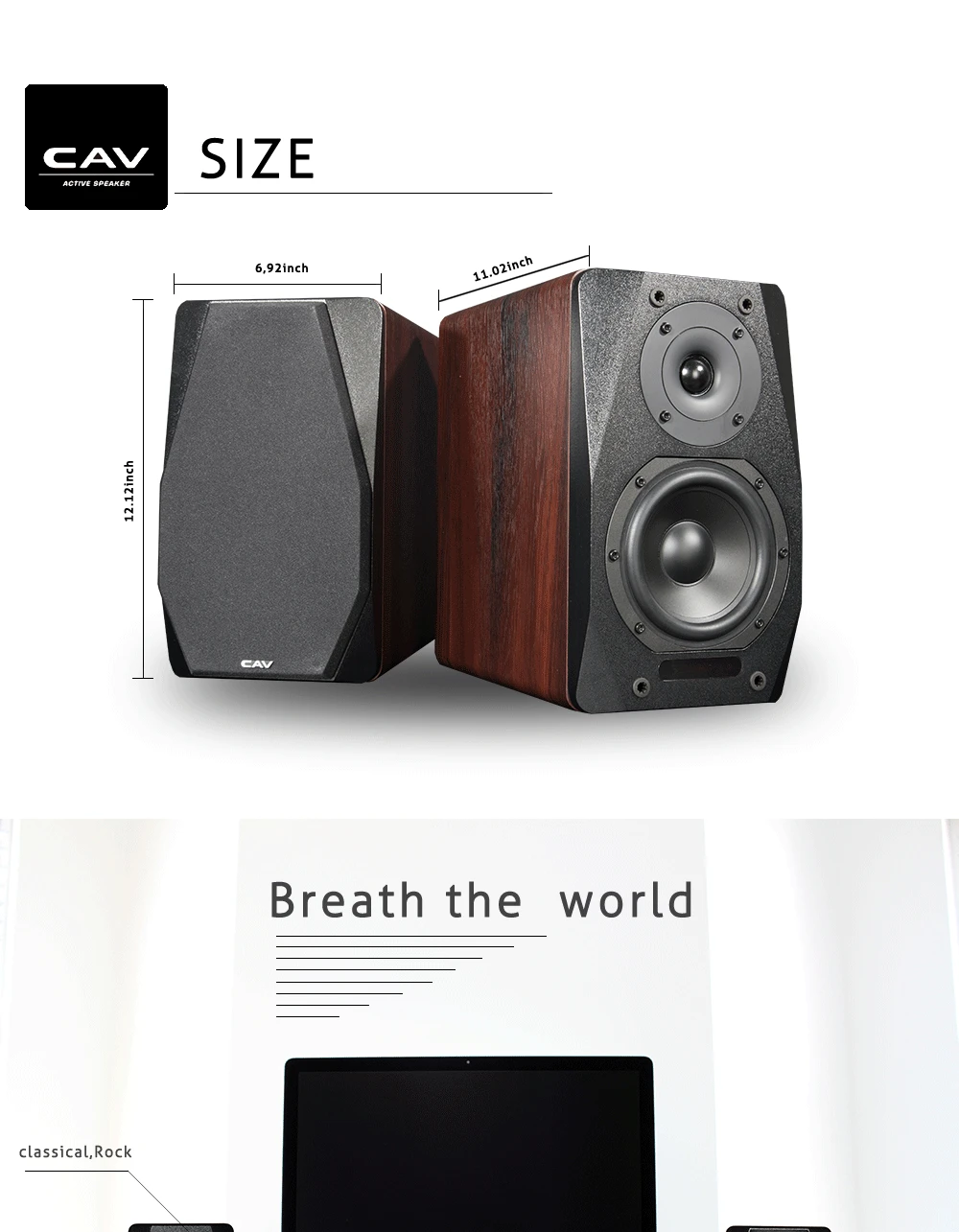 CAV FD-20 книжная полка динамик 2,0 Bluetooth акустическая система деревянный музыкальный динамик s для Колонка для компьютера Саундбар 5,25 дюймов Новинка