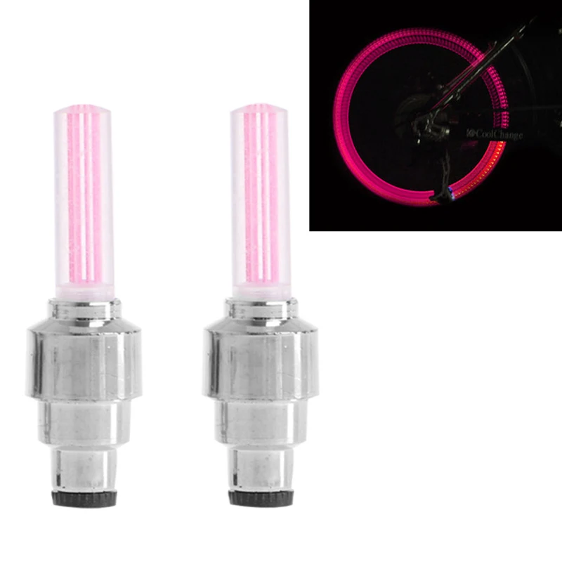 2 шт. светодиодный воздушный клапан для автомобильных шин велосипедов мотоциклов