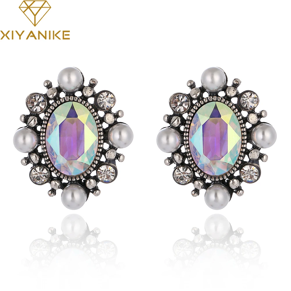 Серьги XIYANIKE E876 женские с искусственным жемчугом роскошные модные ювелирные