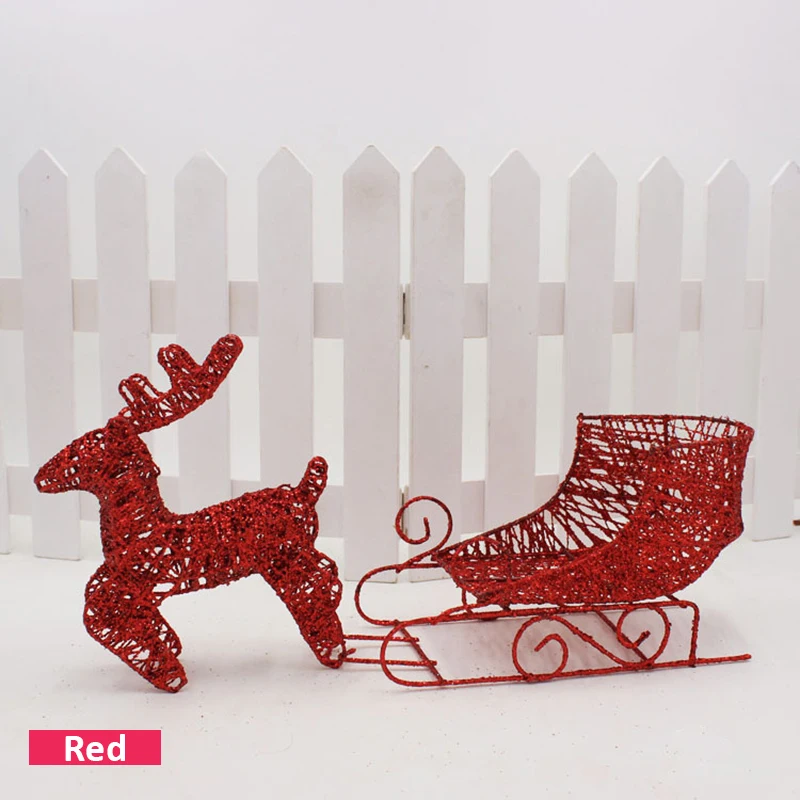2020 Железный художественный Рождественский олень с лыжным Бобом предметы мебели