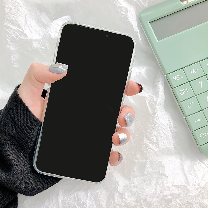 Мятно-зеленый чехол для телефона с сердечком iphone 6 s 7 8 plus мягкий силиконовый