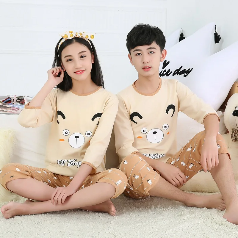 XB-short Новинка года; летние пижамы в полоску; Детские пижамы для девочек; одежда для маленьких мальчиков; хлопковая детская одежда для сна с героями мультфильмов; костюм для сна; Pijama Enfant - Цвет: XB-short