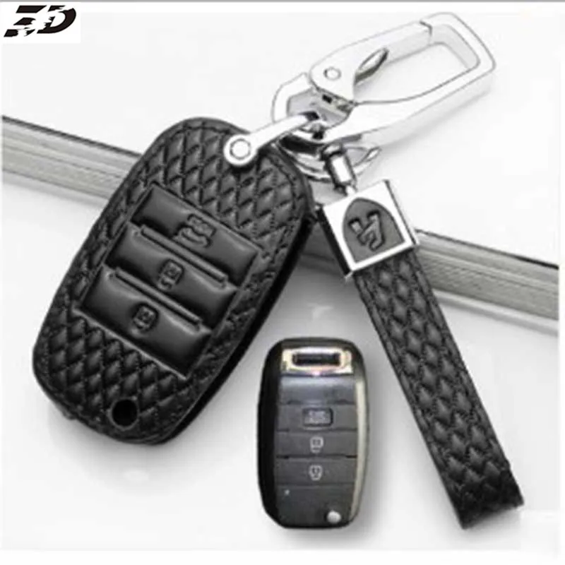 Из натуральной кожи ключа автомобиля чехол для ключей для KIA ceed Rio Sportage picanto ceed Sorento Ниро cerato K2 K3 K4 K5 ключевой мешок