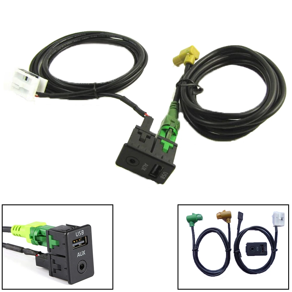 Аудио Vedio USB кабель для VW Passat B6 B7 CC Touran POLO Facelift RCD510 автомобильный стиль аудио AUX