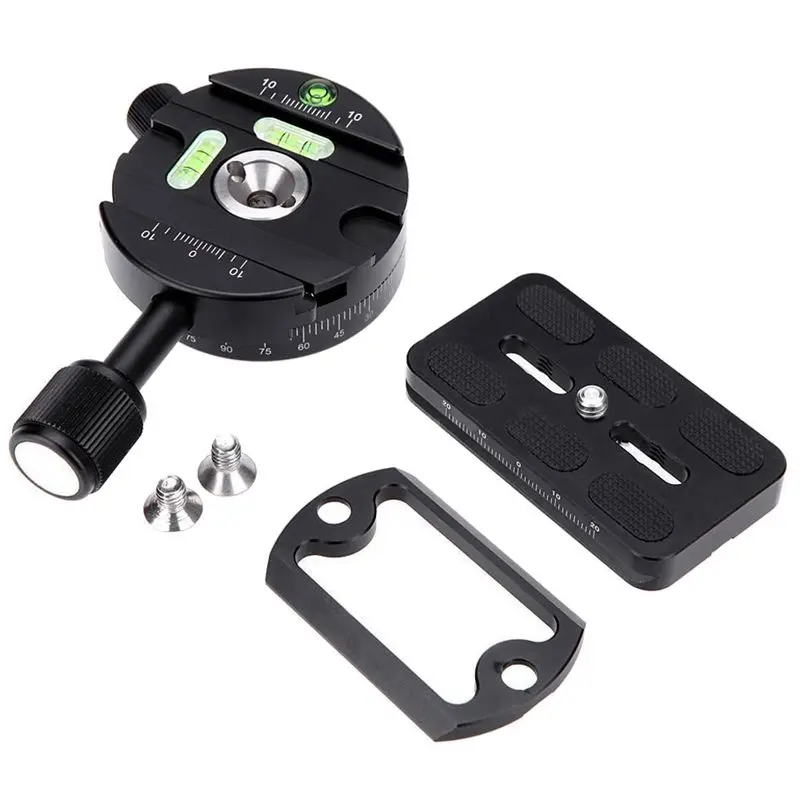 360 градусов Штатив Quick Release зажим пластина панорамная головка панорамирование