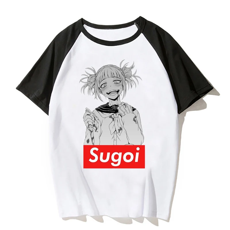 Sugoi Senpai аниме футболка женская одежда kawaii уличная в стиле Харадзюку Готическая