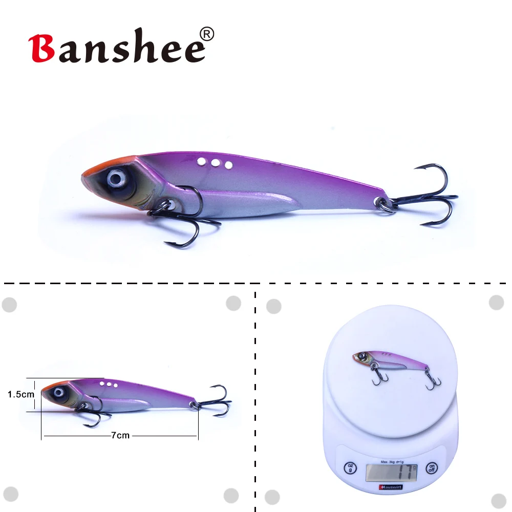 Banshee 3 шт./лот 70 мм/16 г Дракон зуб металлический ВИБ вибратор DR03 твердая приманка