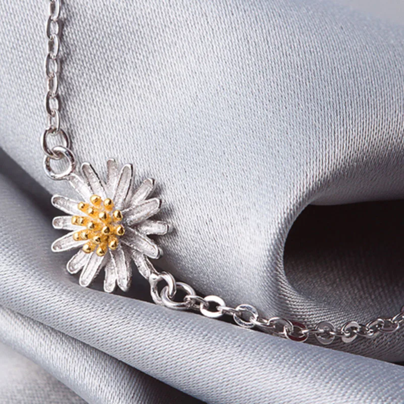 Женский браслет с шармами Sinya из стерлингового серебра 925 пробы солнечными