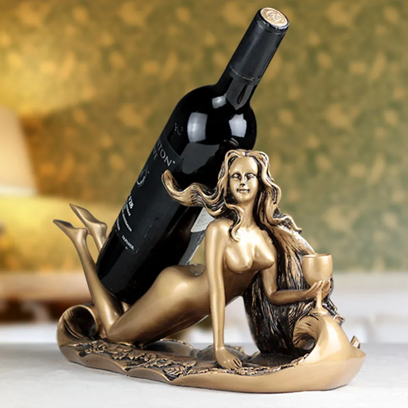 Сексуальная Богиня винный шкаф винтажный домашний декор бар украшение держатель