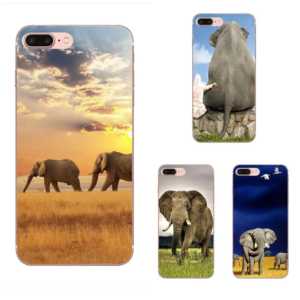 Мягкие чехлы для мобильных телефонов из ТПУ милый индийский слон Apple iPhone 4 4S 5 5C 5S SE