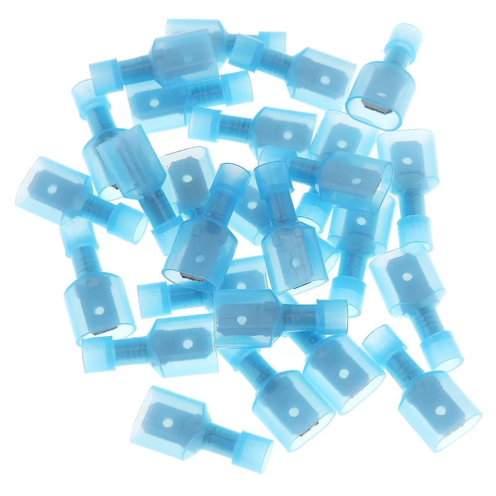 Комплект нейлоновых наконечников 16-14 AWG Blue 50 шт. полностью изолированный провод