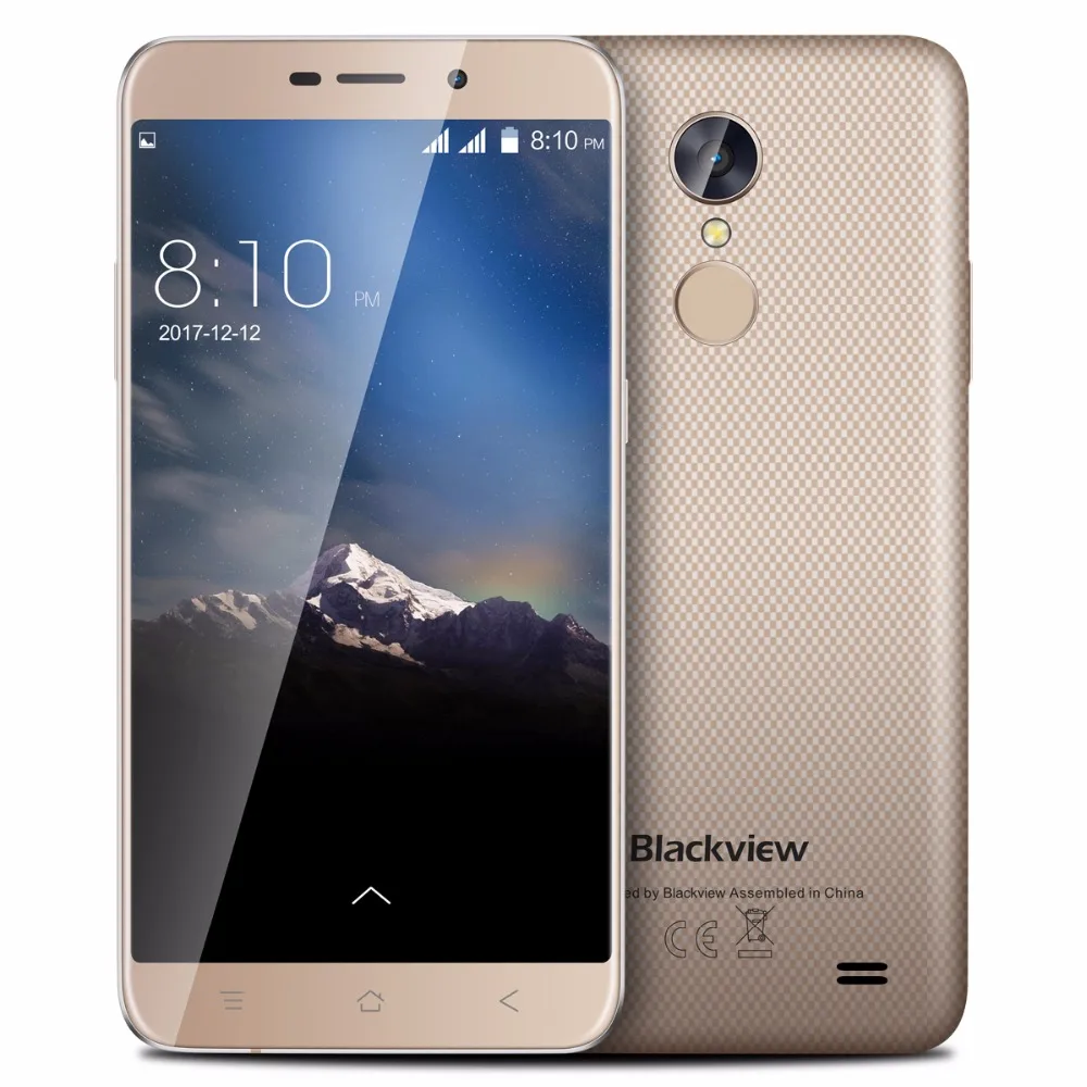 Оригинал Blackview A10 мобильный телефон 5 0 "Unibody MT6580A Quad core 2 ГБ Оперативная память + 16