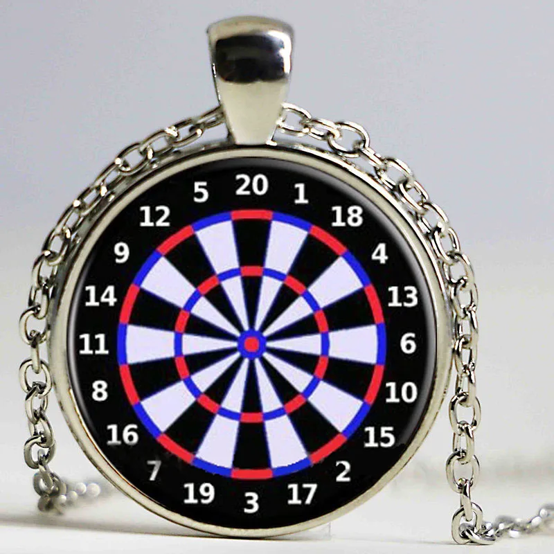 Подвеска дротика с изображением мишени ожерелье для ювелирных изделий
