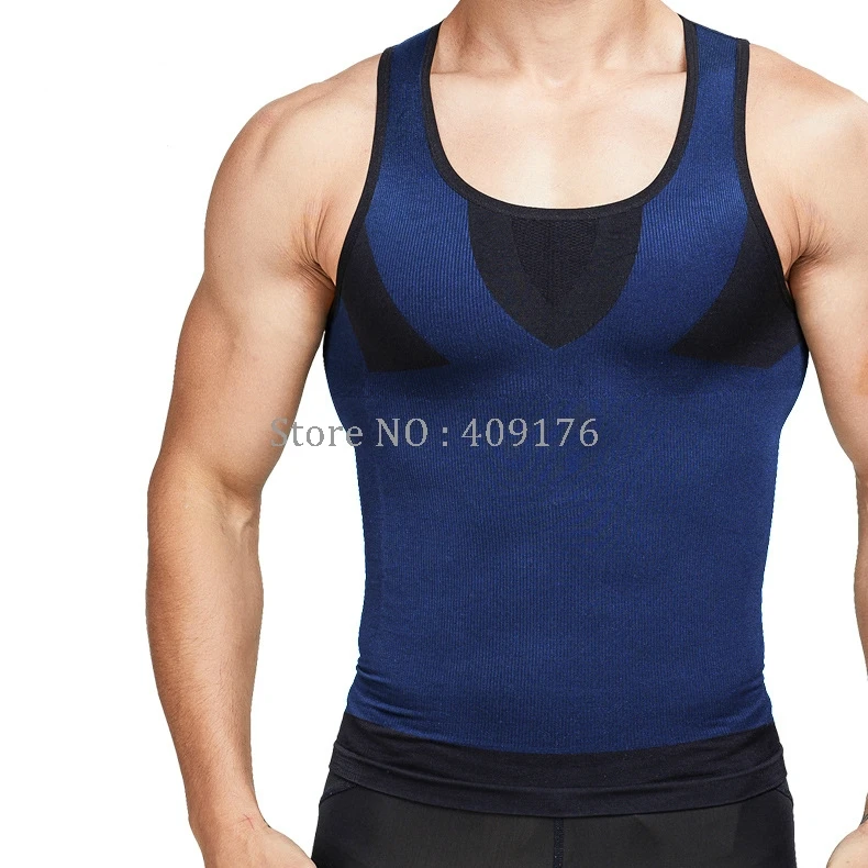 Gynecomastia Tops PRAYGER Body Shaper Men Posture Corrector Slimming Chest Shapers Waist Trainer Tops