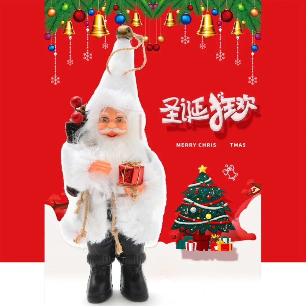 Рождественские украшения navidad для дома стоящая осанка фланелевая кукла Санта