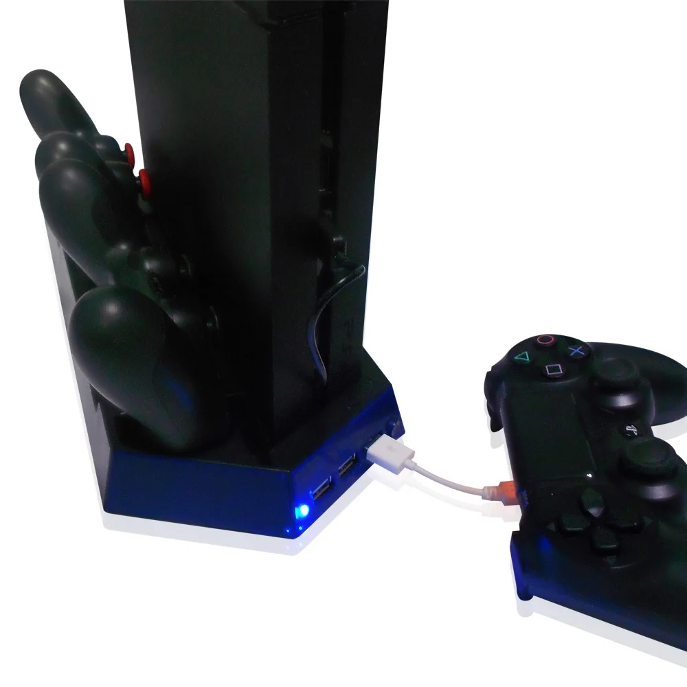 Новинка Многофункциональная подставка 4 в 1 для PS4 держатель + зарядное устройство