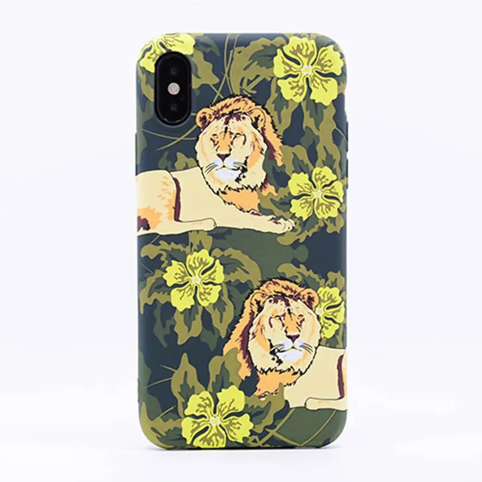 Царь зверей рисунком для iPhone 7 8 Plus X 6 6S животных тигра чехол телефона