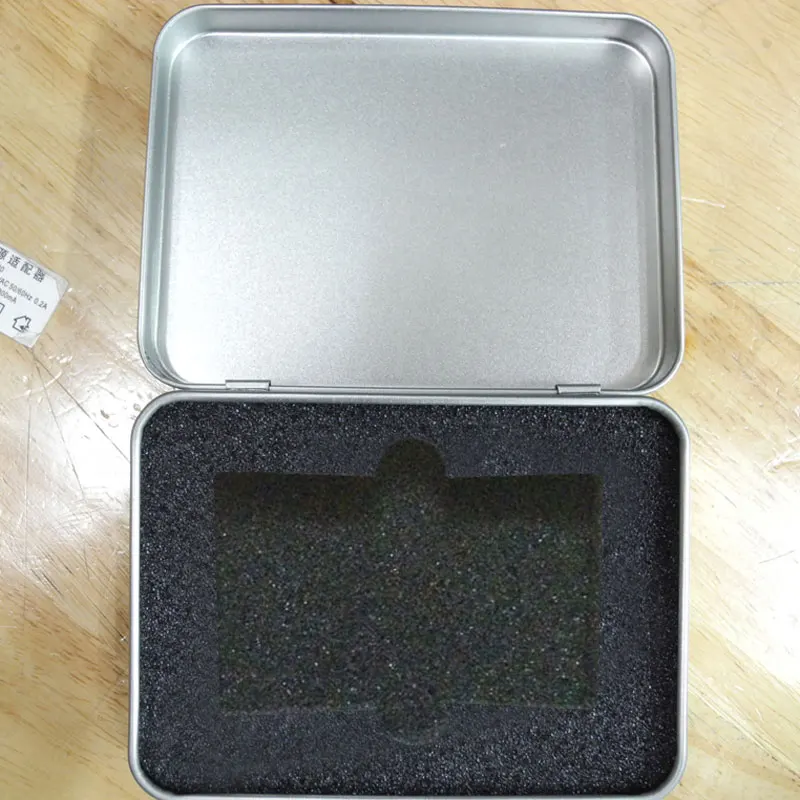 Металлическая прямоугольная коробка раскладушка 5 шт. металлическая упаковка