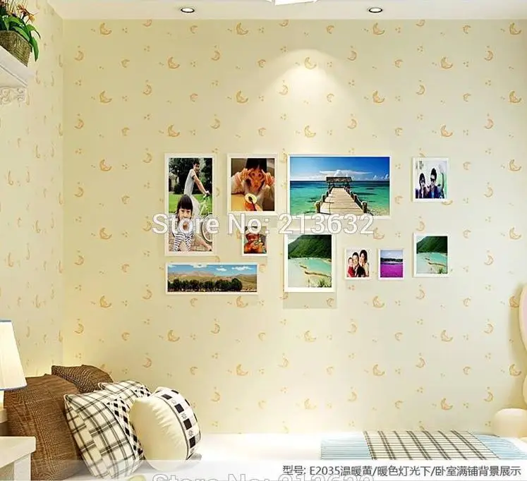 ZXqz 27 Environmental protection non-woven wallpaper _ factory direct environmental the moon and stars | Дом и сад