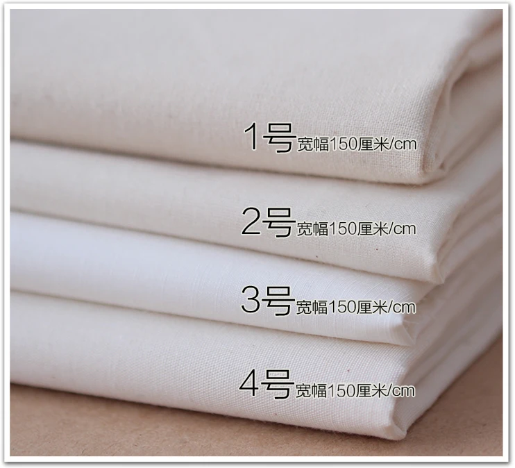 

4pcs/lot1.5mX0.25m white cotton twill lining fabric cloth canvas for patchwork sewing home textile diy accessories cloth940