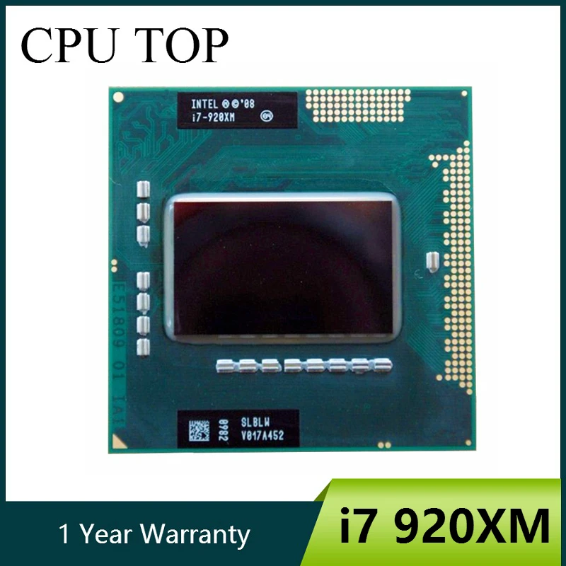 Процессор Intel Core i7 920XM Extreme Edition 8M 2 00 3 20 ГГц процессор для ноутбука SLBLW|core 920xm|core i7intel