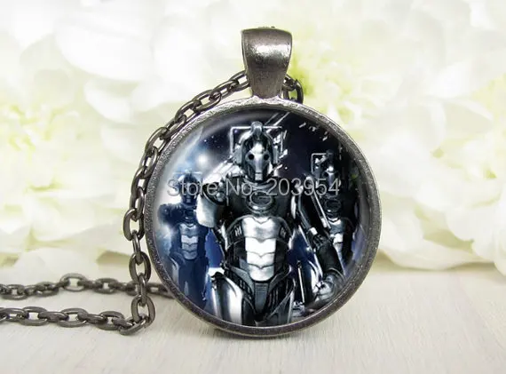 Винтажное ожерелье 1 шт./лот в стиле стимпанк с изображением старых роботов