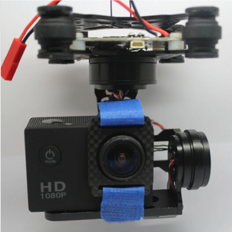 CNC 2 оси 3 металлический бесщеточный карданный стабилизатор для GoPro 4 Xiaomi Xiaoyi SJ4000