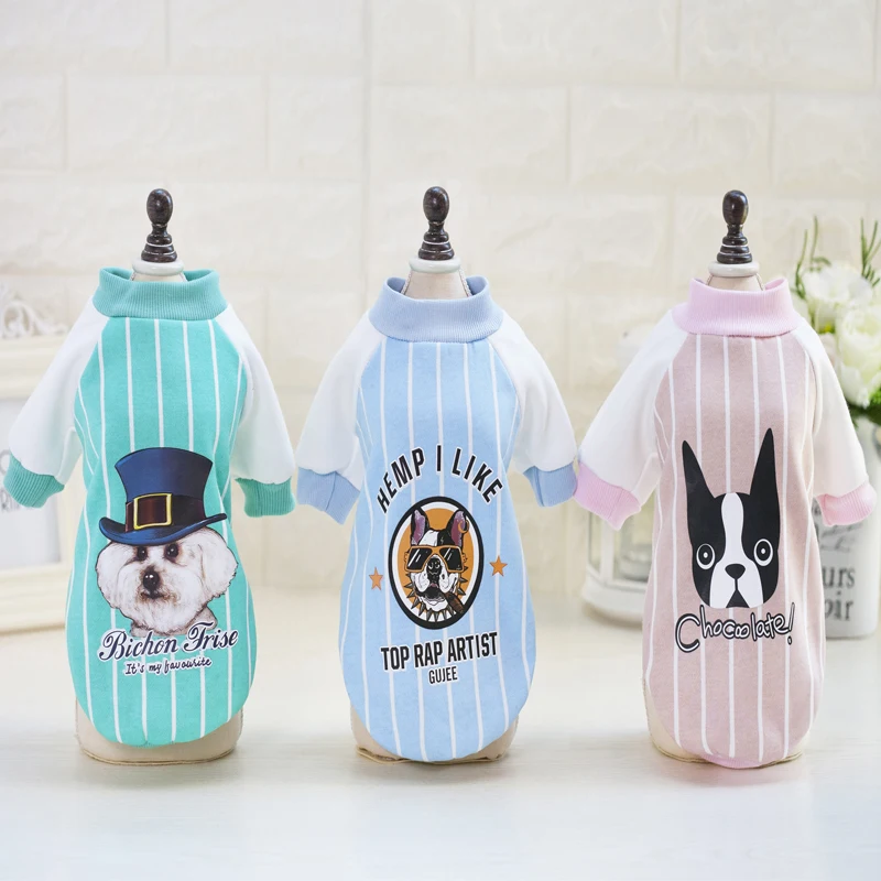 Милая бейсбольная куртка с принтом собаки зимняя теплая хлопчатобумажная одежда