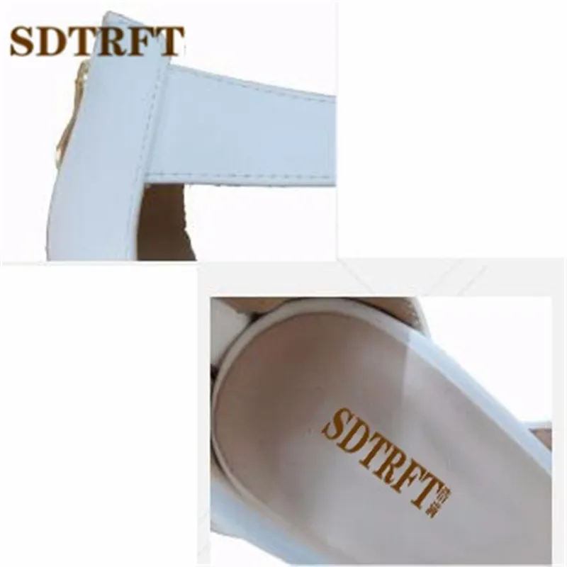 Женские босоножки на очень высоком толстом каблуке 17 см размеры 34 38|sandals black|heel