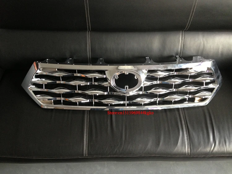 ABS Хромированная передняя решетка Вокруг поднятые гоночные грили Крышка для Toyota