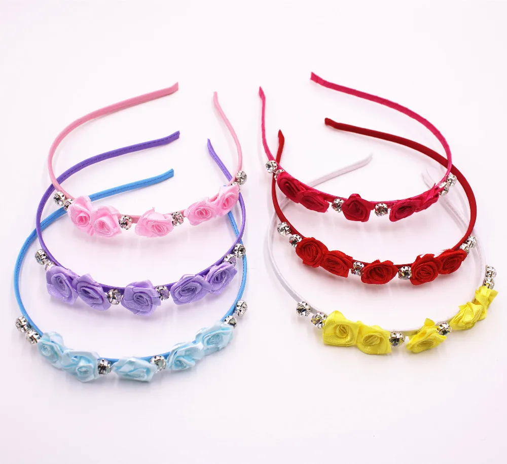 Цветочная корона гирлянды декоративные венки стразы обручи для волос девочек