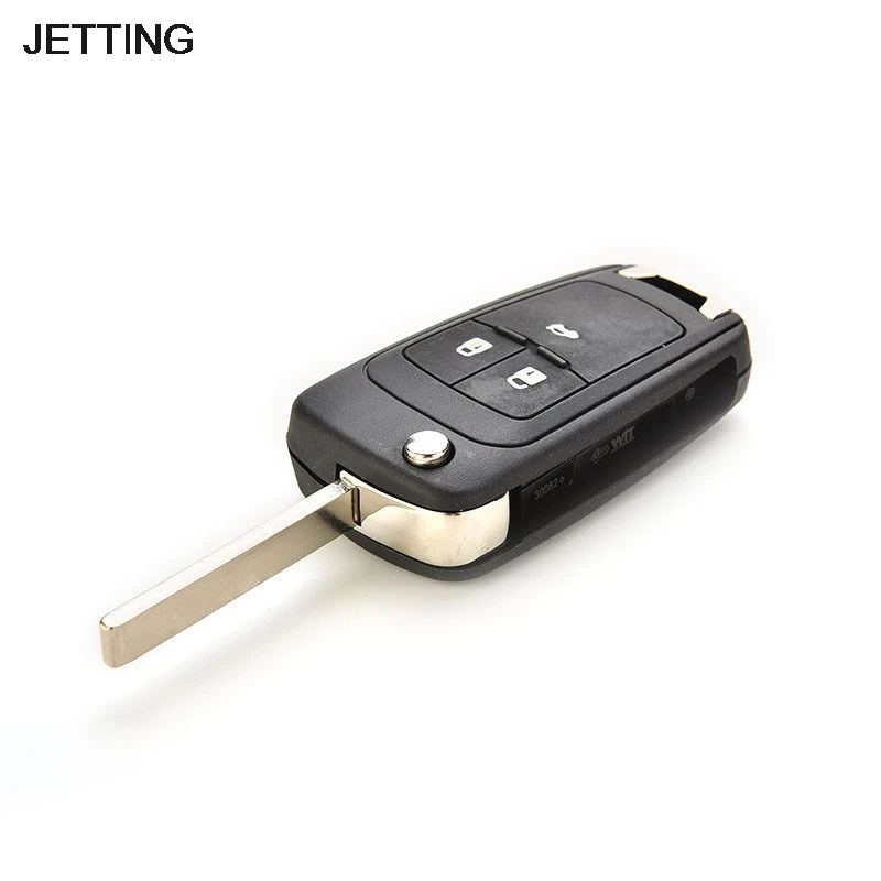 Черный раскладной чехол для ключа JETTING Chevrolet Cruze ABS 66 мм с дистанционным