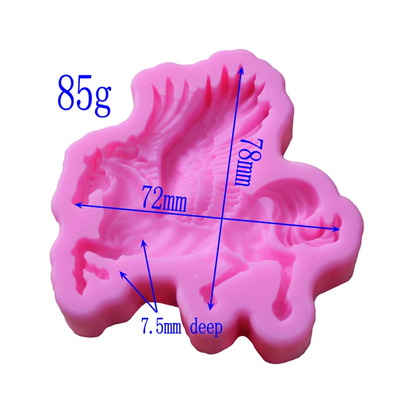 New Pegasus-shaped Fondant Cake Decoration Mold Soap Chocolate Fudge Dessert Diy Bakeware Handicrafts Kitchen Accessories | Дом и сад