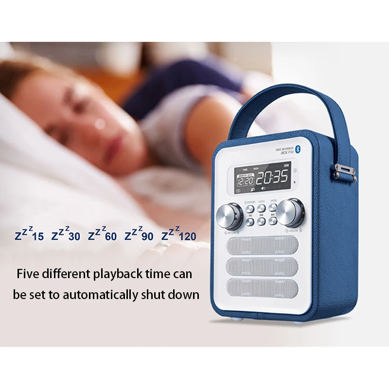 Горячая Высокое качество Bluetooth fm-радио Hands-free Звонки Настольный Будильник карта портативный мини беспроводной стерео плеер сабвуфер