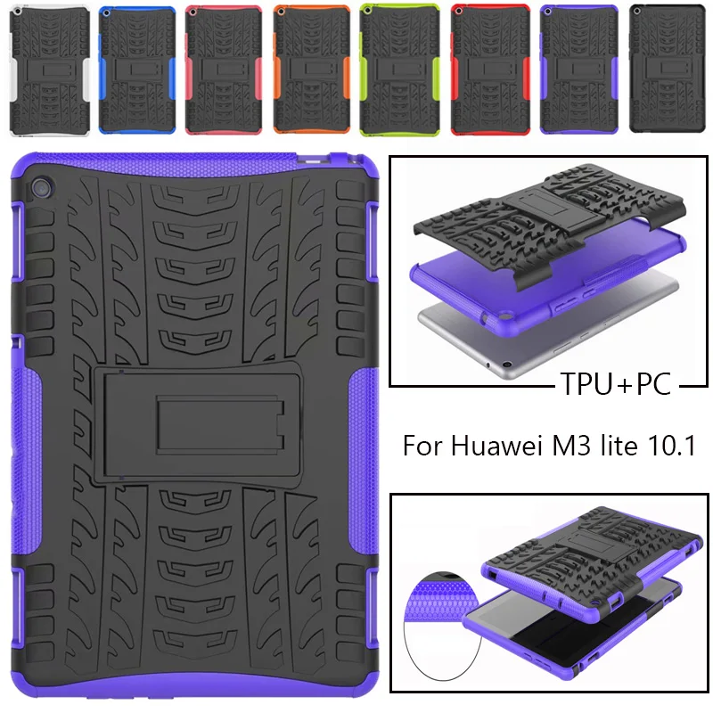 Case For Huawei MediaPad M3 Lite 10 10.1&quot BAH-W09 BAH-AL00 BAH-L09 Cover Heavy Duty 2 in 1 Hybrid Rugged Durable Funda Shell |