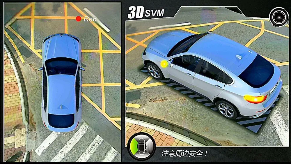 2018 SVM 3D HD Автомобильный объемный вид система мониторинга 360 градусов для вождения