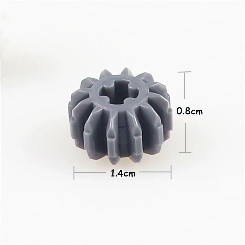 MOC LegoINGlys Technic Gear Z12 1.4X0.8CM колеса строительные блоки совместимы с Parts Bricks Enlighten