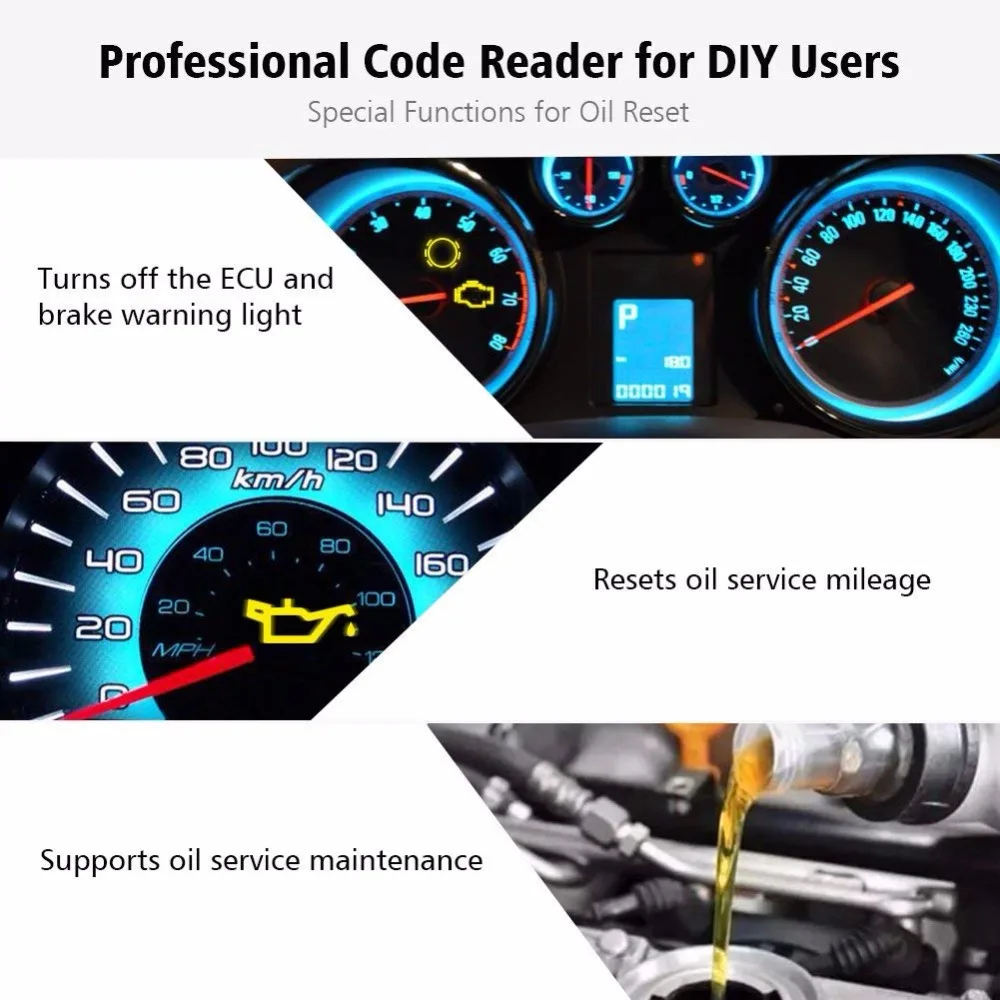 AUTEL Diaglink OBD2 EOBD автоматический диагностический инструмент OLS EPB ABS Oil All системный