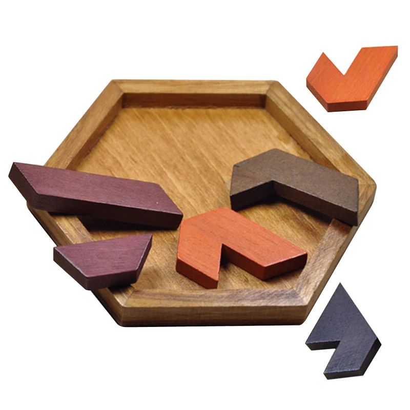 Fulljion обучающая головоломка деревянные игрушки для детей Tangram детские 3d