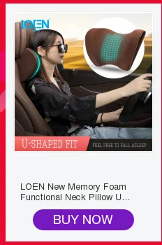 LOEN 1 шт., Высококачественная Автомобильная поясничная Подушка с эффектом памяти, Автомобильная подушка для шеи, подголовник, поясничная Подушка, тканевая подушка