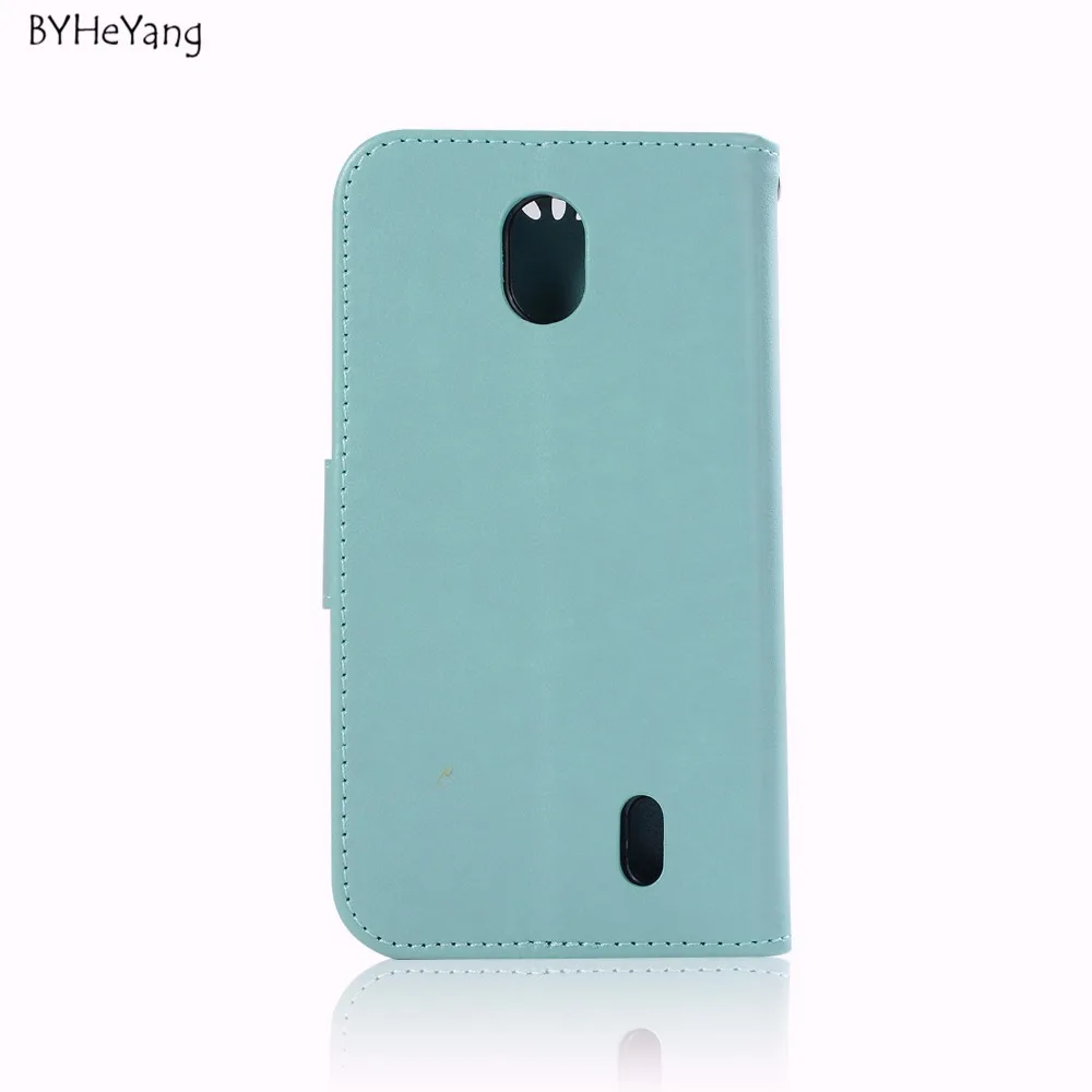 BYHeYang для Nokia 1 чехол Coque 4 5 &quotкожаный бумажник флип Магнитная перо окрашены